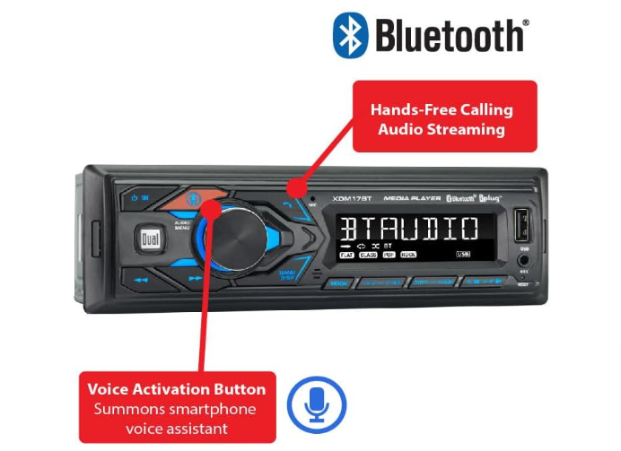 Dual Electronics XDM17BT Single DIN Car Stereo