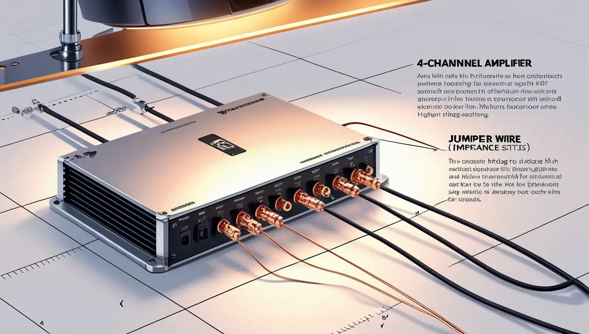 how to bridge 4 channel amp to 1 sub