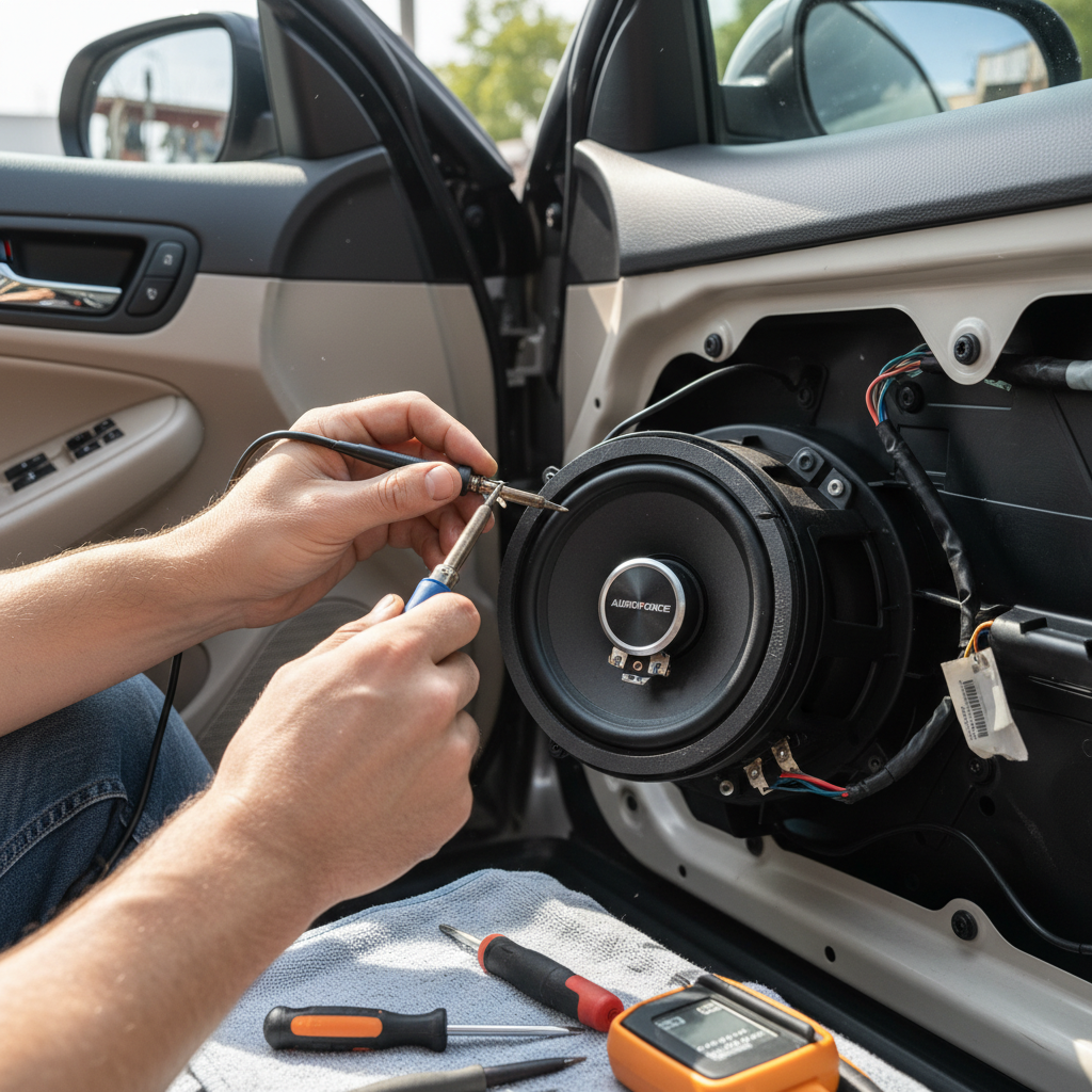 fix car speakers