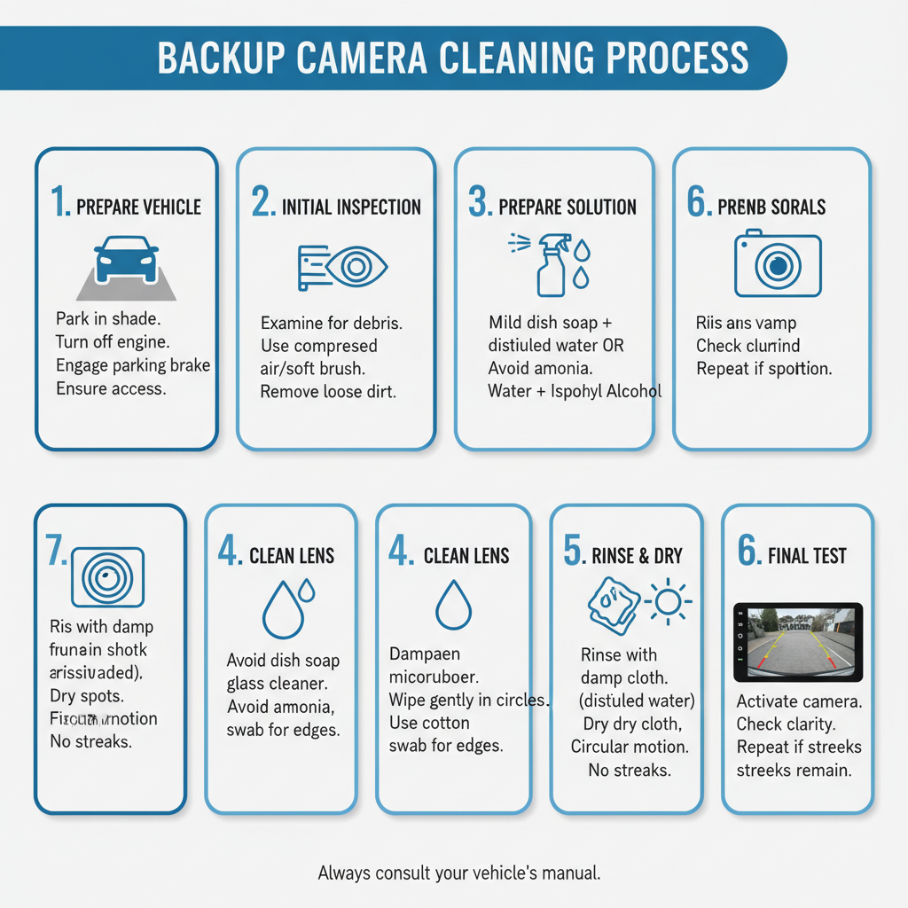 Backup Camera Cleaning Process
