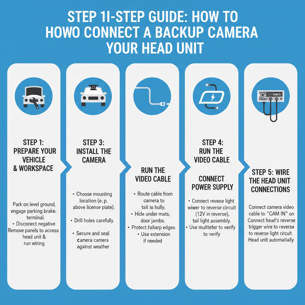 How to connect backup camera
