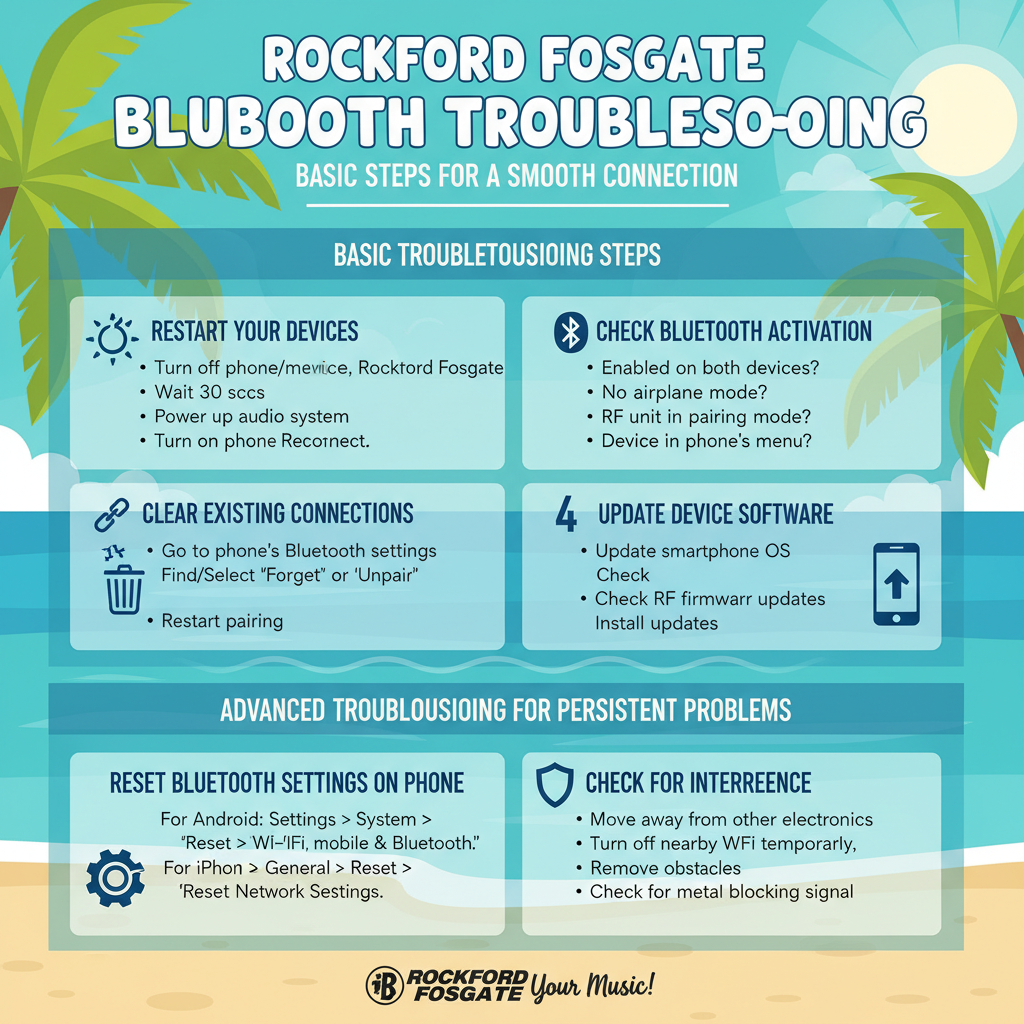 Basic Troubleshooting Steps for Rockford Fosgate Bluetooth