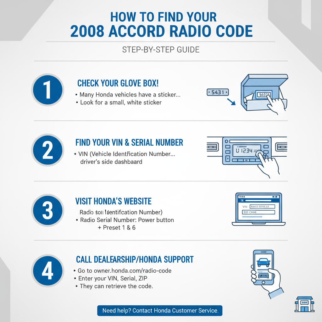 How to Find Your 2008 Honda Accord Radio Code