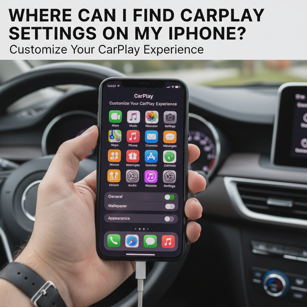 Where Can I Find CarPlay Settings on My iPhone? Customize Your CarPlay Experience