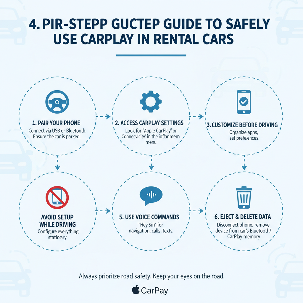 Step-by-Step Guide to Safely Use CarPlay in Rental Cars