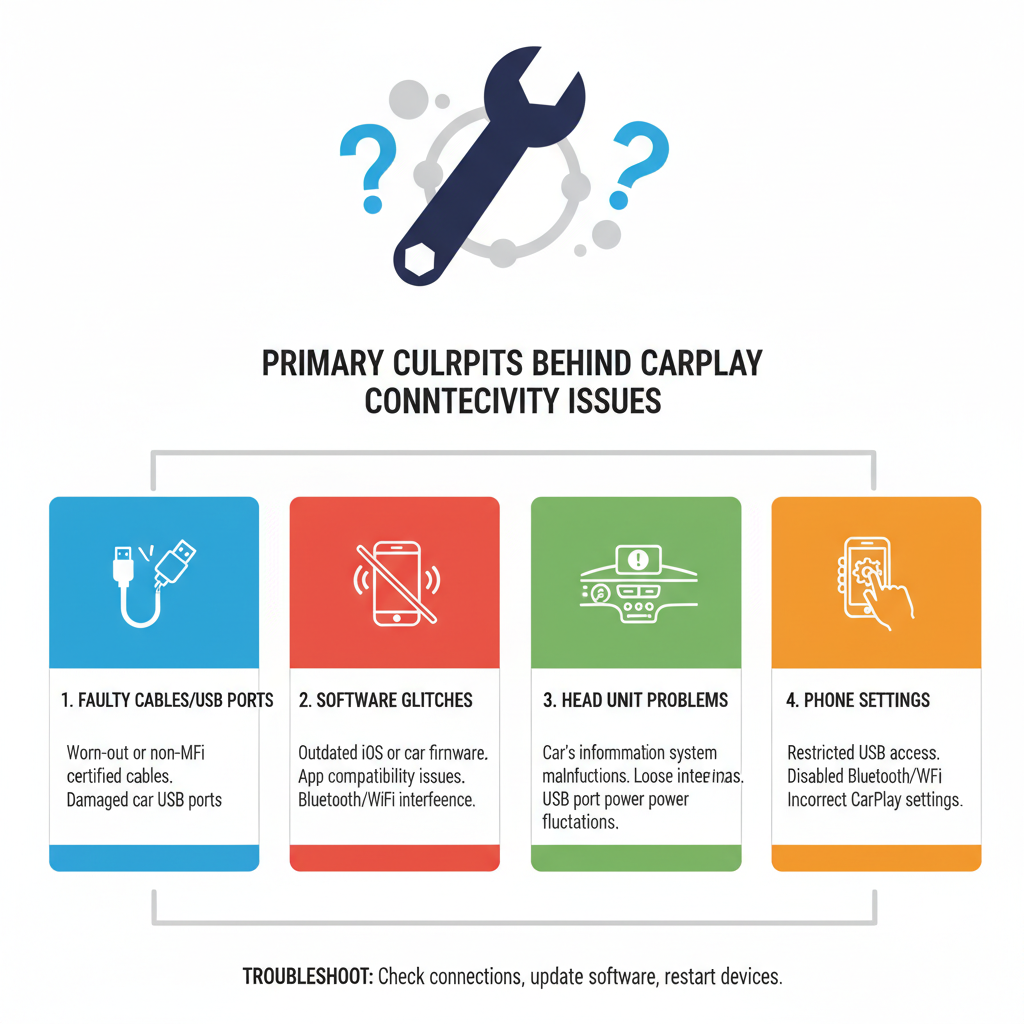 Primary Culprits Behind CarPlay Connectivity Issues