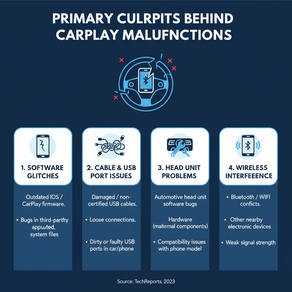 Primary Culprits Behind CarPlay Malfunctions