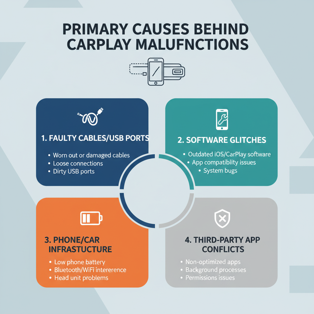 Primary Causes Behind CarPlay Malfunctions