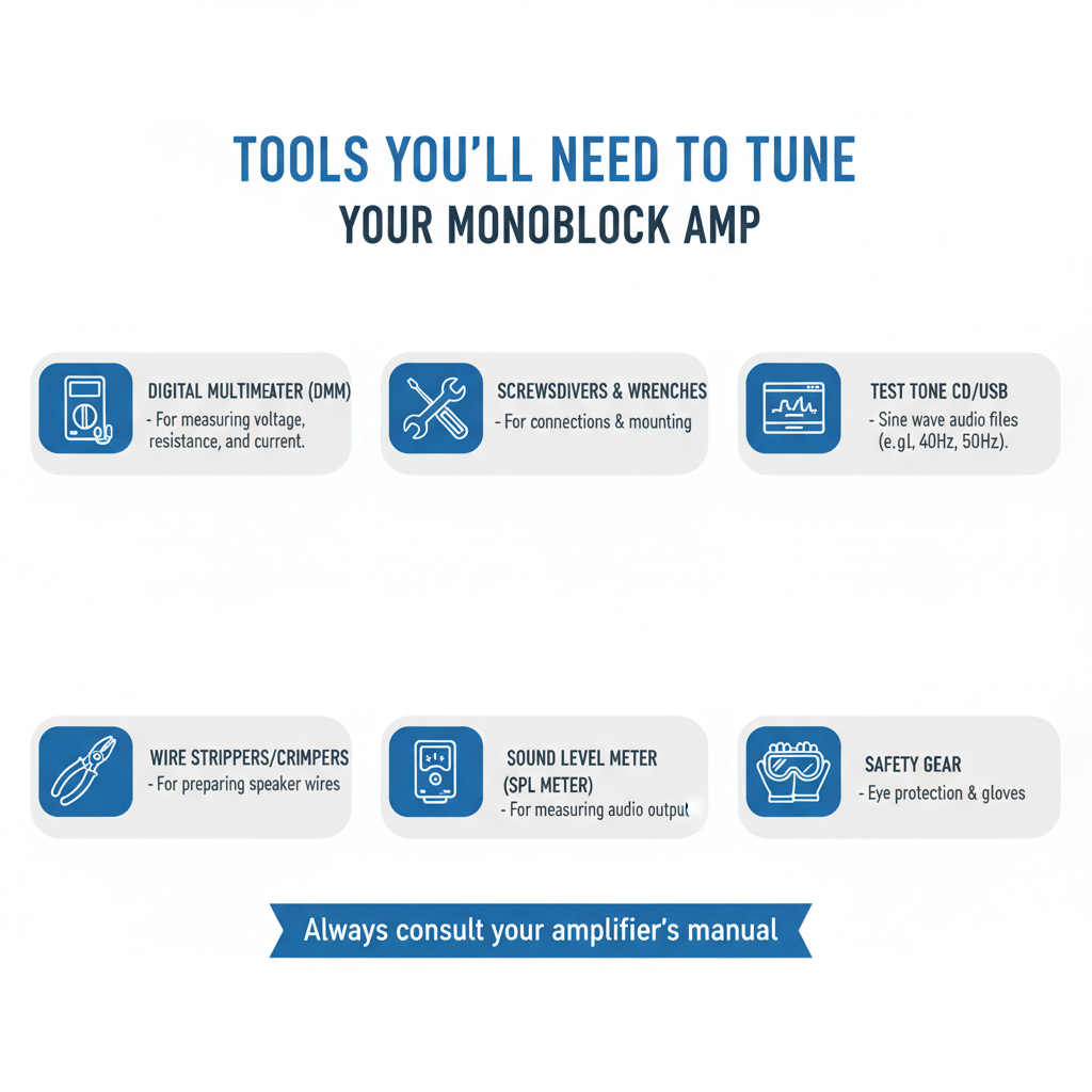 Tools You’ll Need to Tune Your Monoblock Amp
