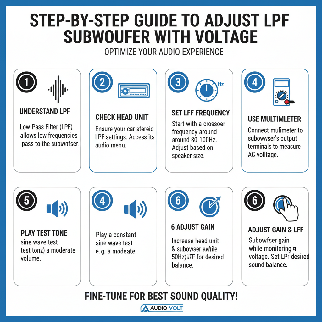 Step-by-Step Guide to Adjust LPF Subwoofer with Voltage