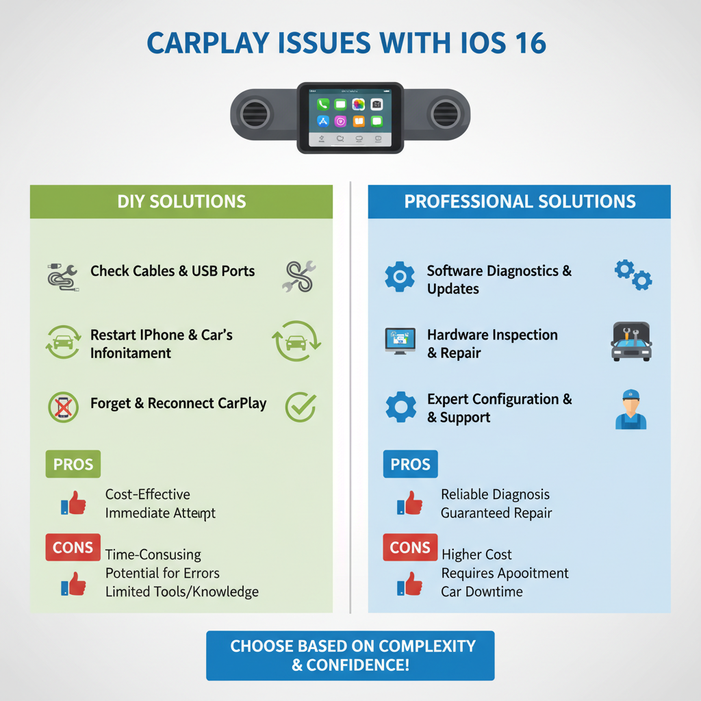 DIY vs Professional Solutions: Carplay Issues with IOS 16