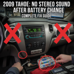2009 Tahoe Changed the Battery and Now the Stereo Comes On But No Sound: Complete Fix Guide