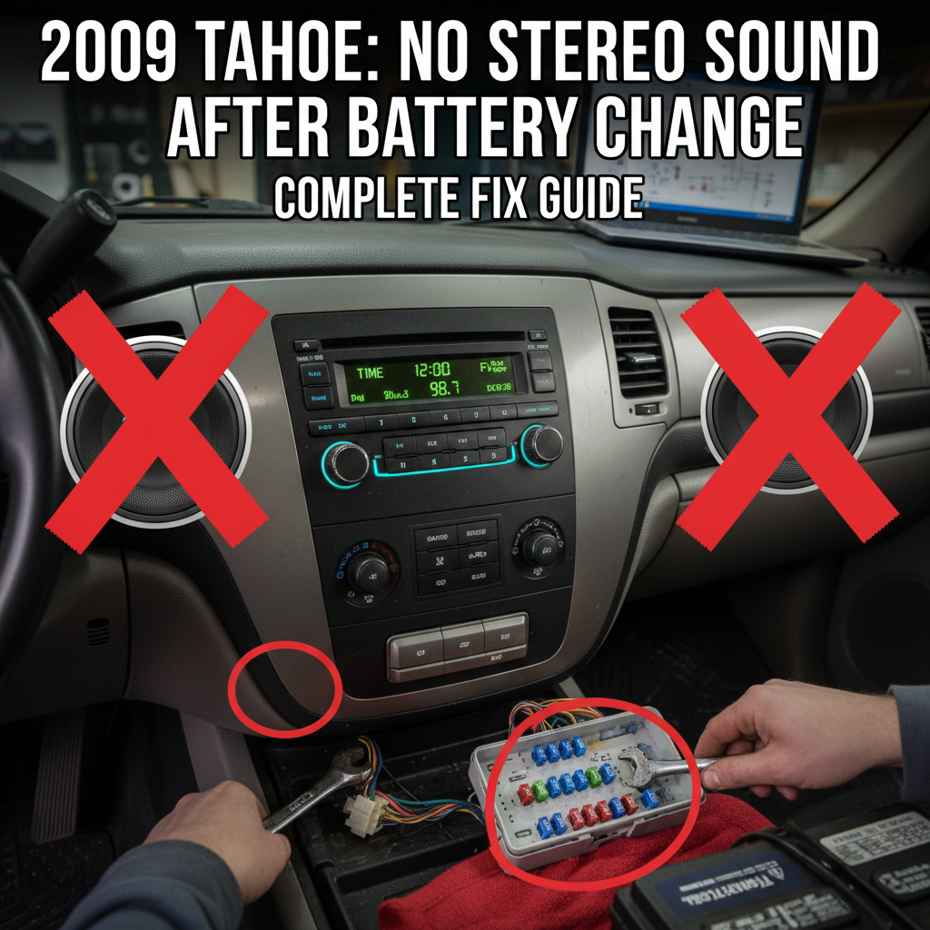 2009 Tahoe Changed the Battery and Now the Stereo Comes On But No Sound: Complete Fix Guide