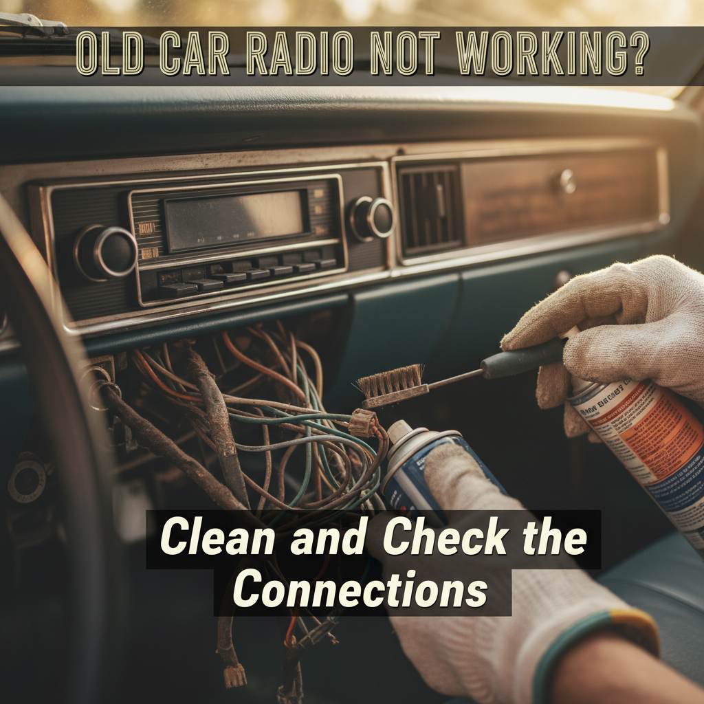 Old Car Radio Not Working? Clean and Check the Connections