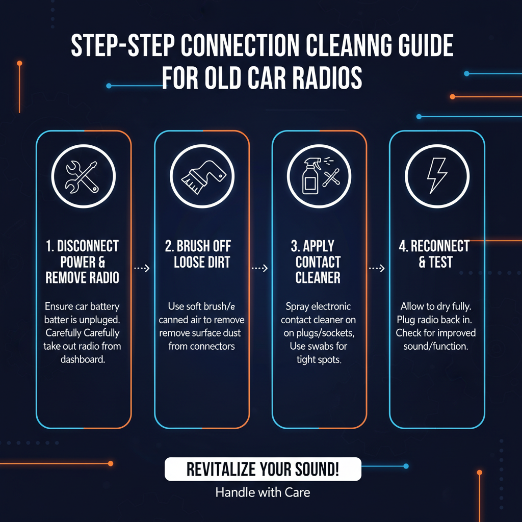 Step-by-Step Connection Cleaning Guide of Old Car Radio