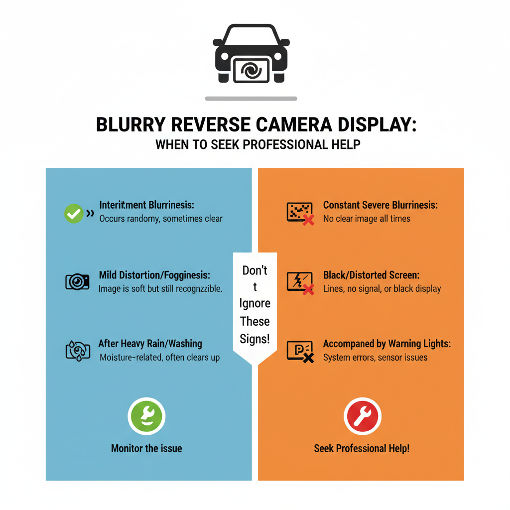 When to Seek Professional Help for Blurry Reverse Camera Display