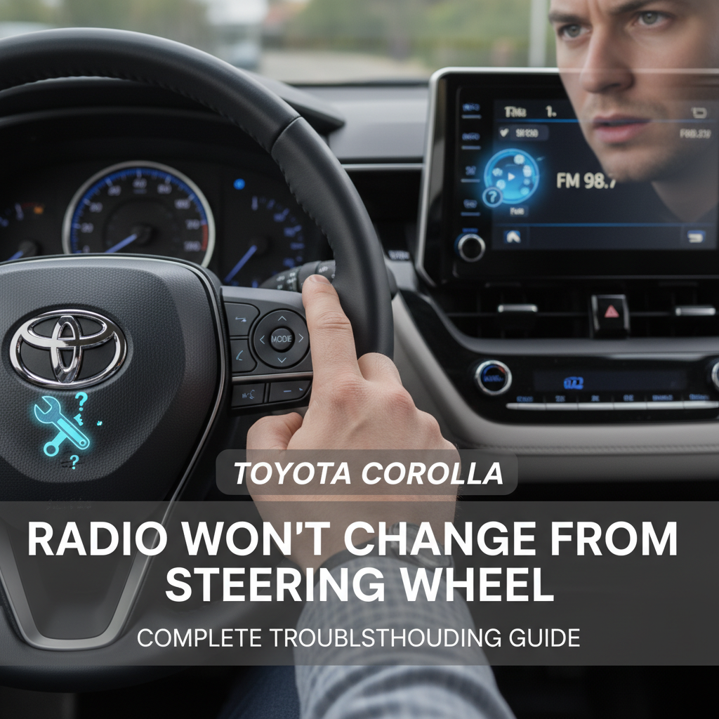Toyota Corolla Radio Won't Change from Steering Wheel: Complete Troubleshooting Guide