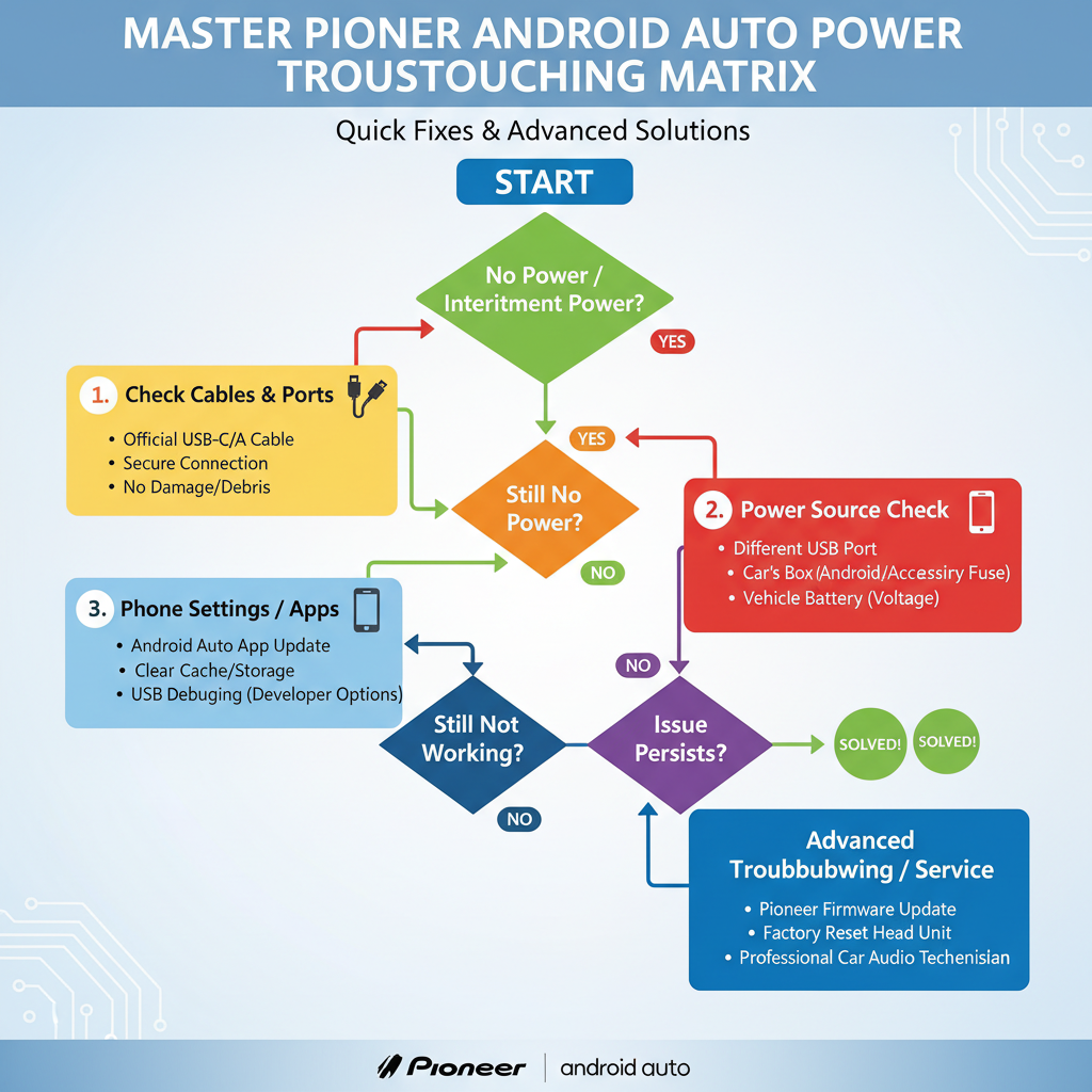 Master Pioneer Android Auto Power Troubleshooting Matrix