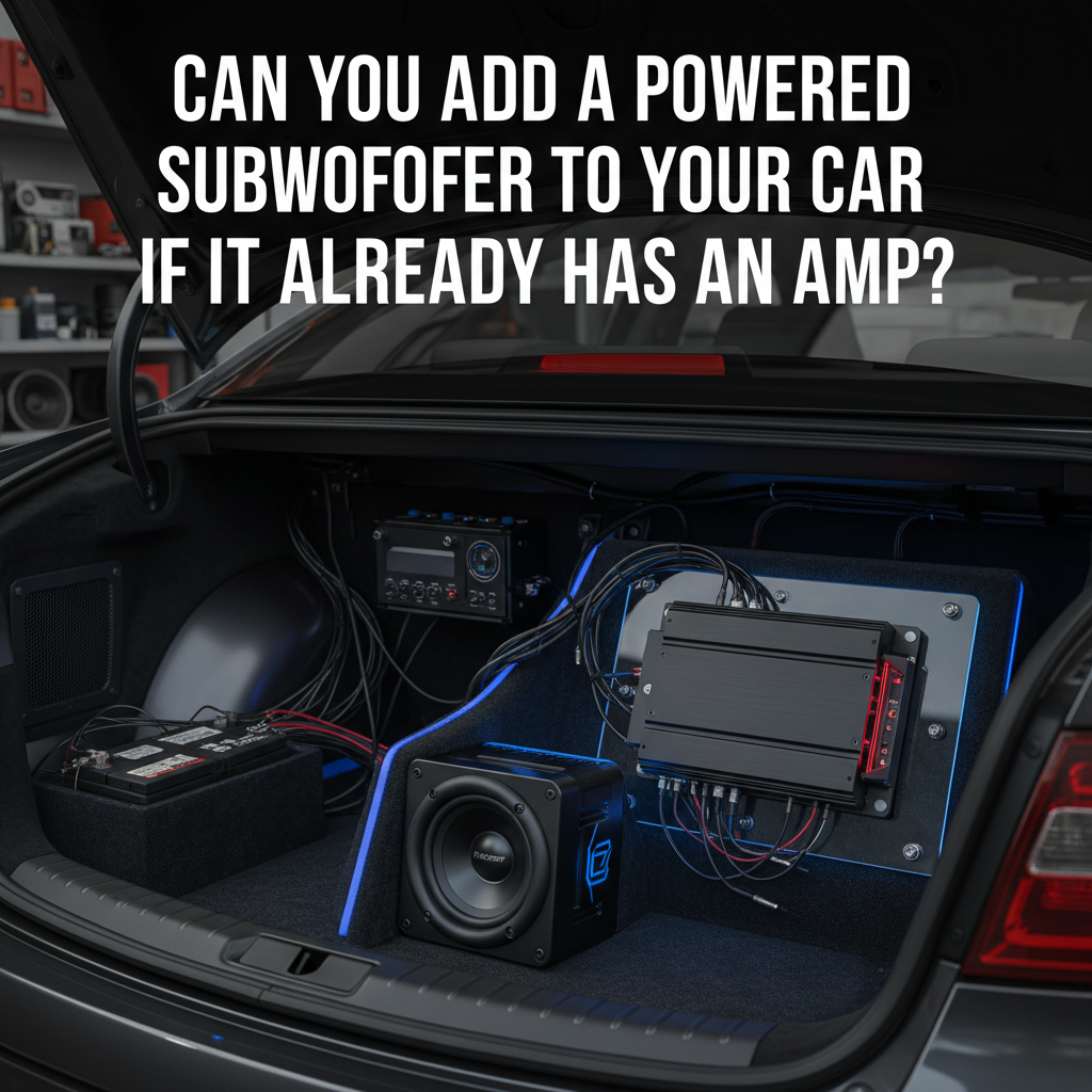 can You add a powered sub woofer in Your car if it has a amp in it?