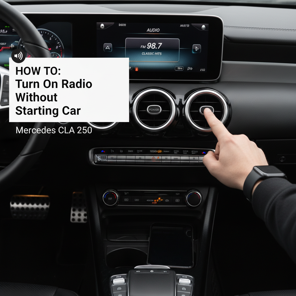 How to Turn the Radio On Without Starting the Car in Your Mercedes CLA 250