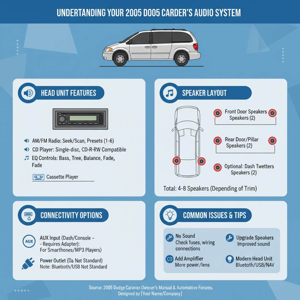 Understanding Your 2005 Dodge Caravan's Audio System