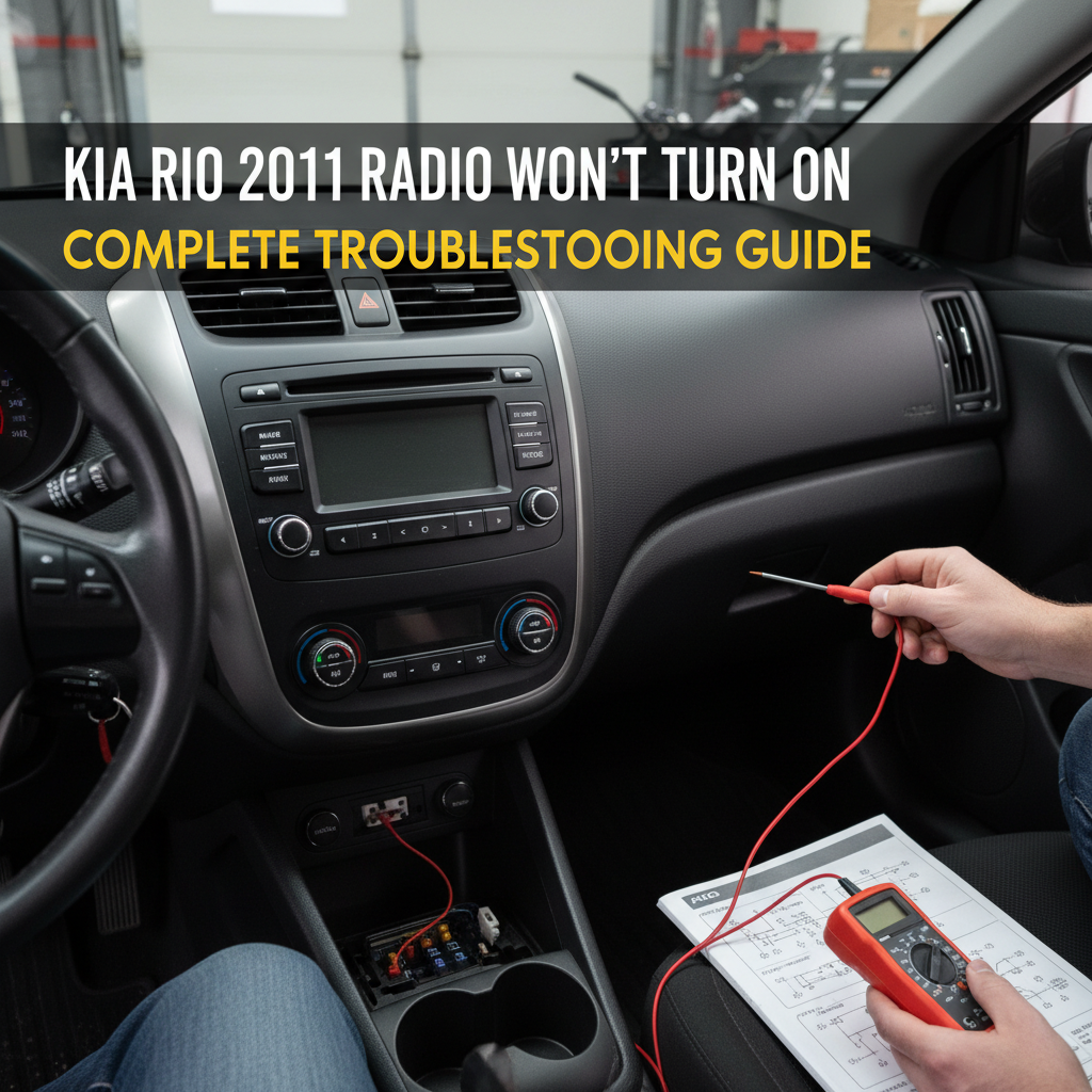 Kia Rio 2011 Radio Won't Turn On: Complete Troubleshooting Guide