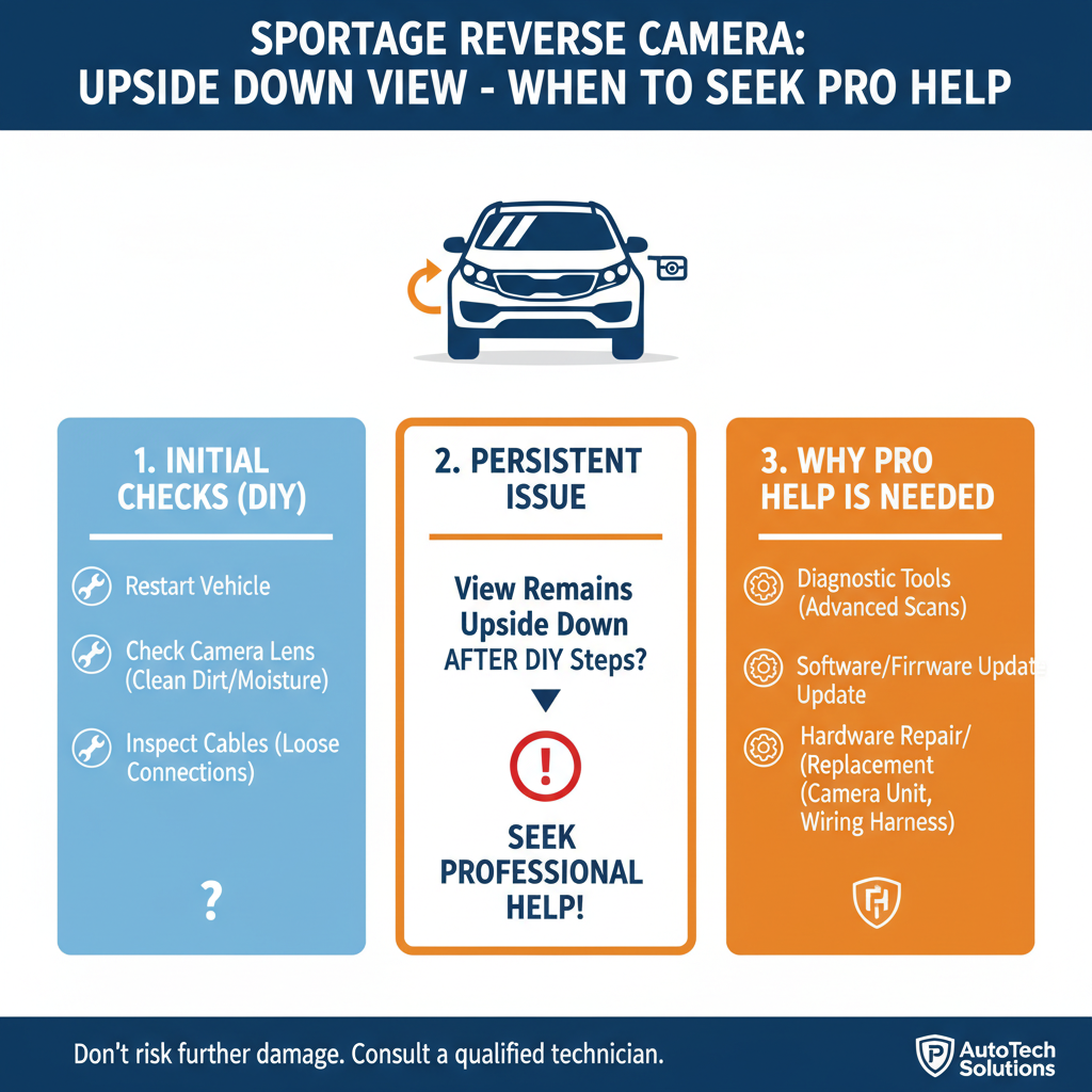 When to Seek Professional Help to fix Sportage Reverse Camera View Upside Down