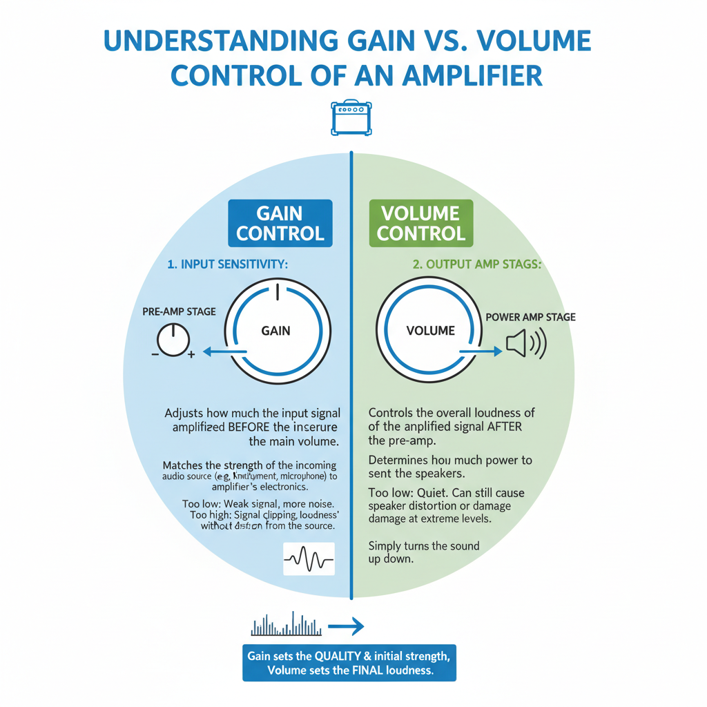 Understanding Gain vs Volume Control of an Amplifier