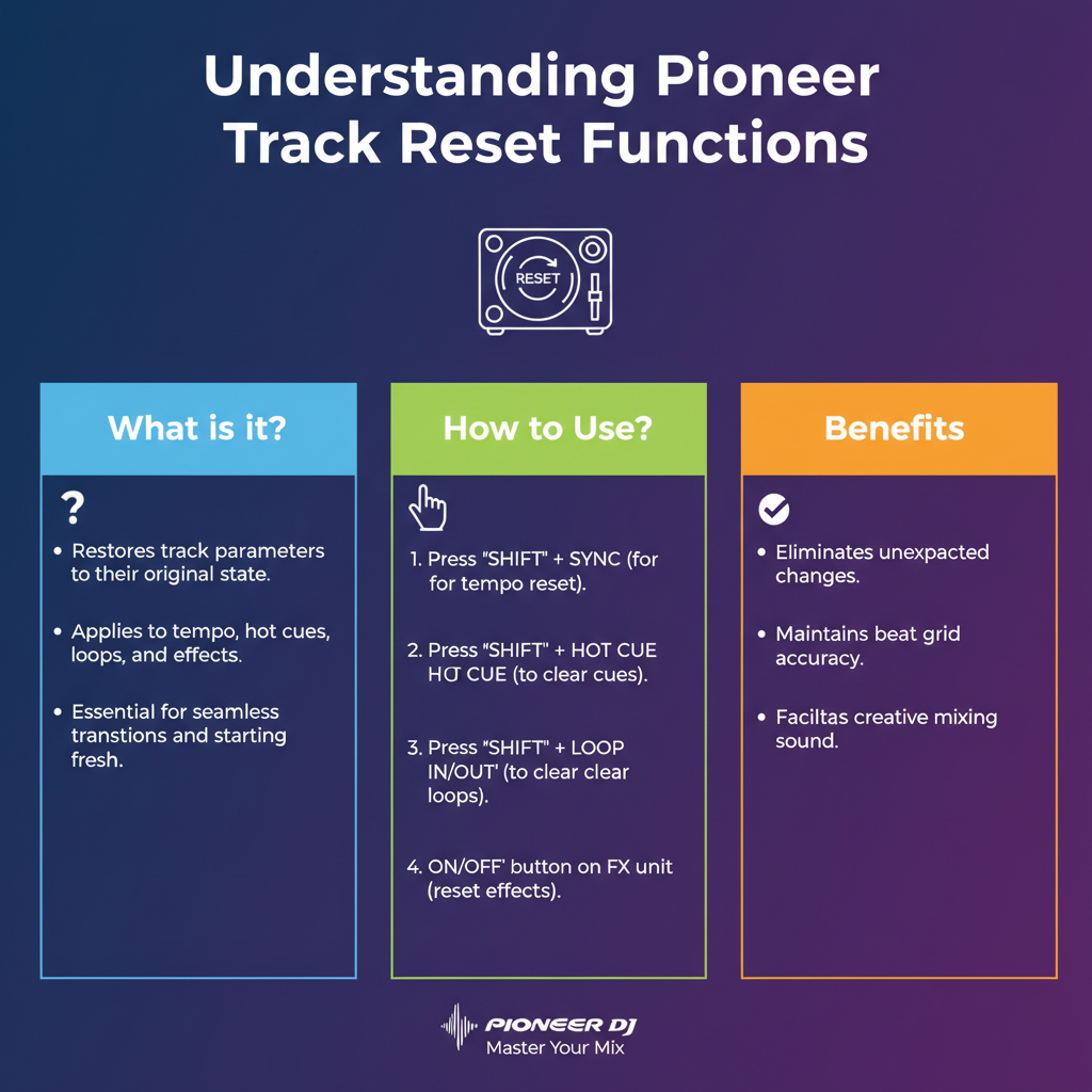 Understanding Pioneer Track Reset Functions
