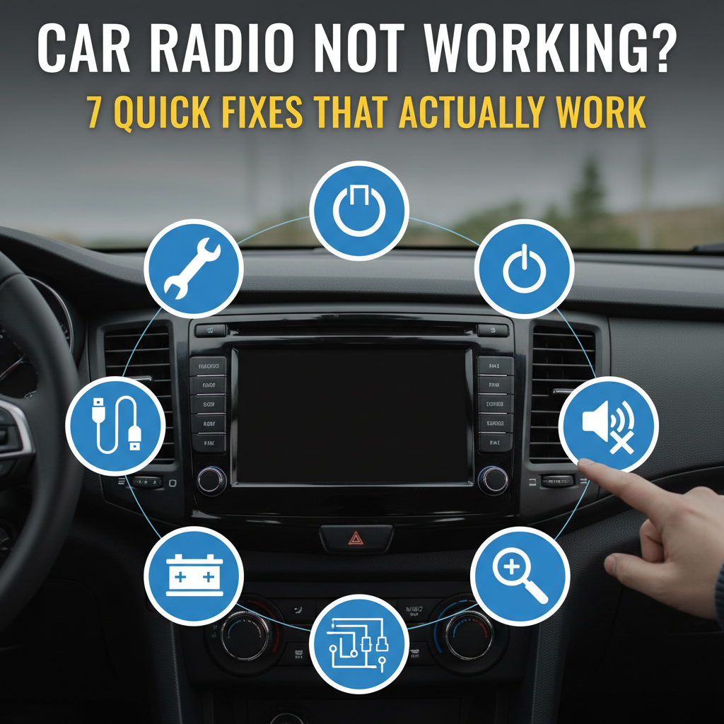 Car Radio Not Working? 7 Quick Fixes That Actually Work