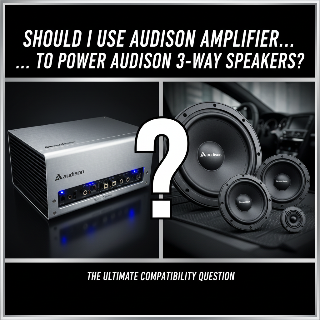 should i use audison amplifier to compatible audison 3 way speakers?