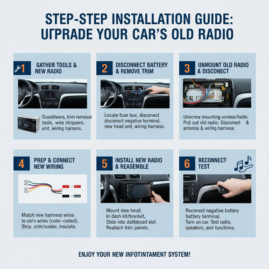 Step-by-Step Installation Process To Upgrade Your Car Old Radio