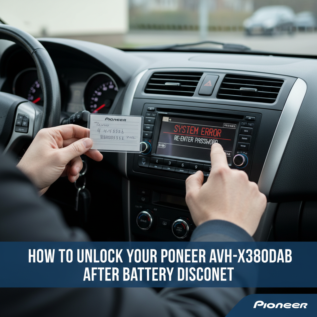 How to Unlock Your Pioneer Car Radio AVH-X3800DAB After Battery Disconnect