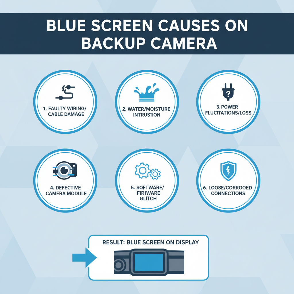 Blue Screen Causes on Backup Camera