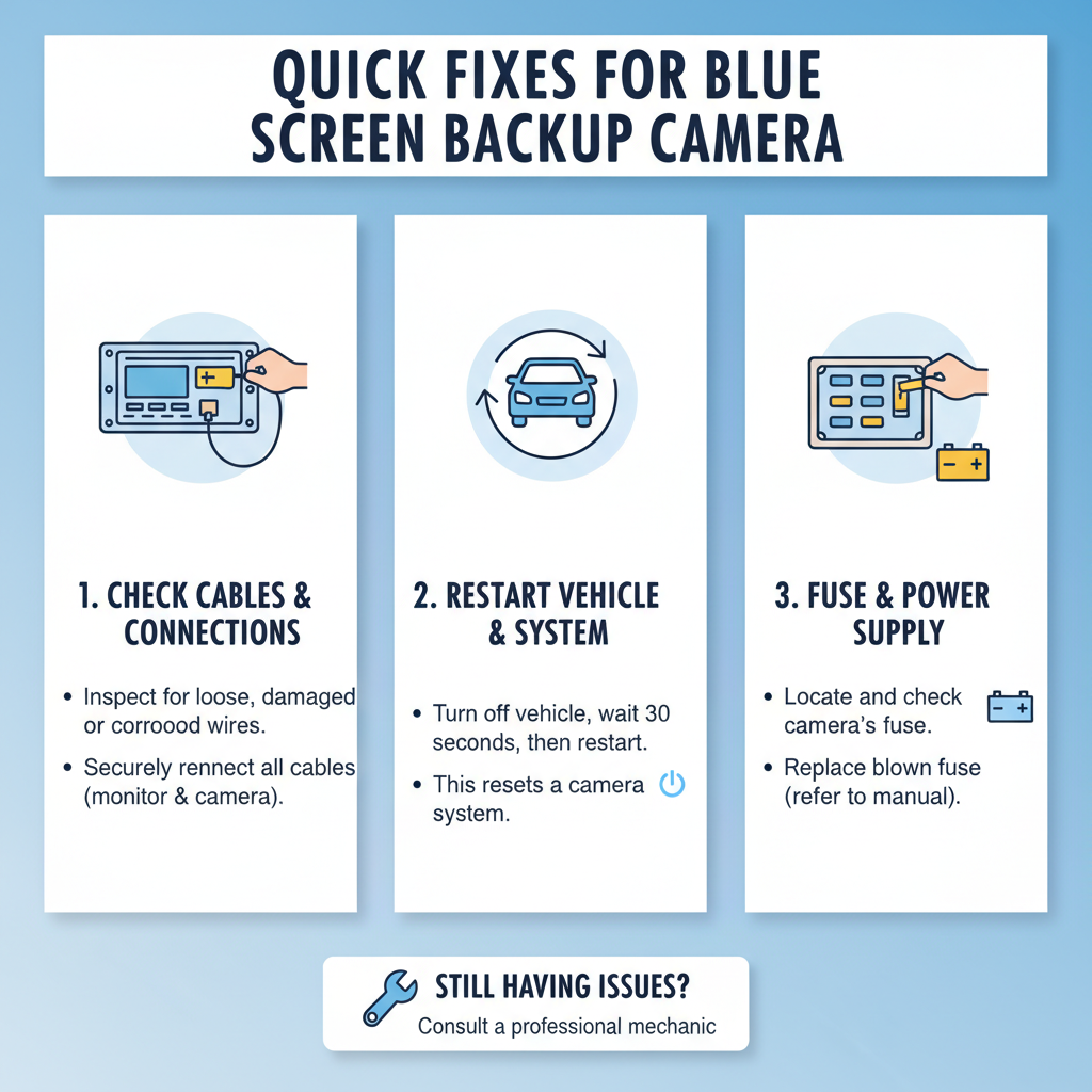 Quick Fix for Blue Screen Issues on Backup Camera