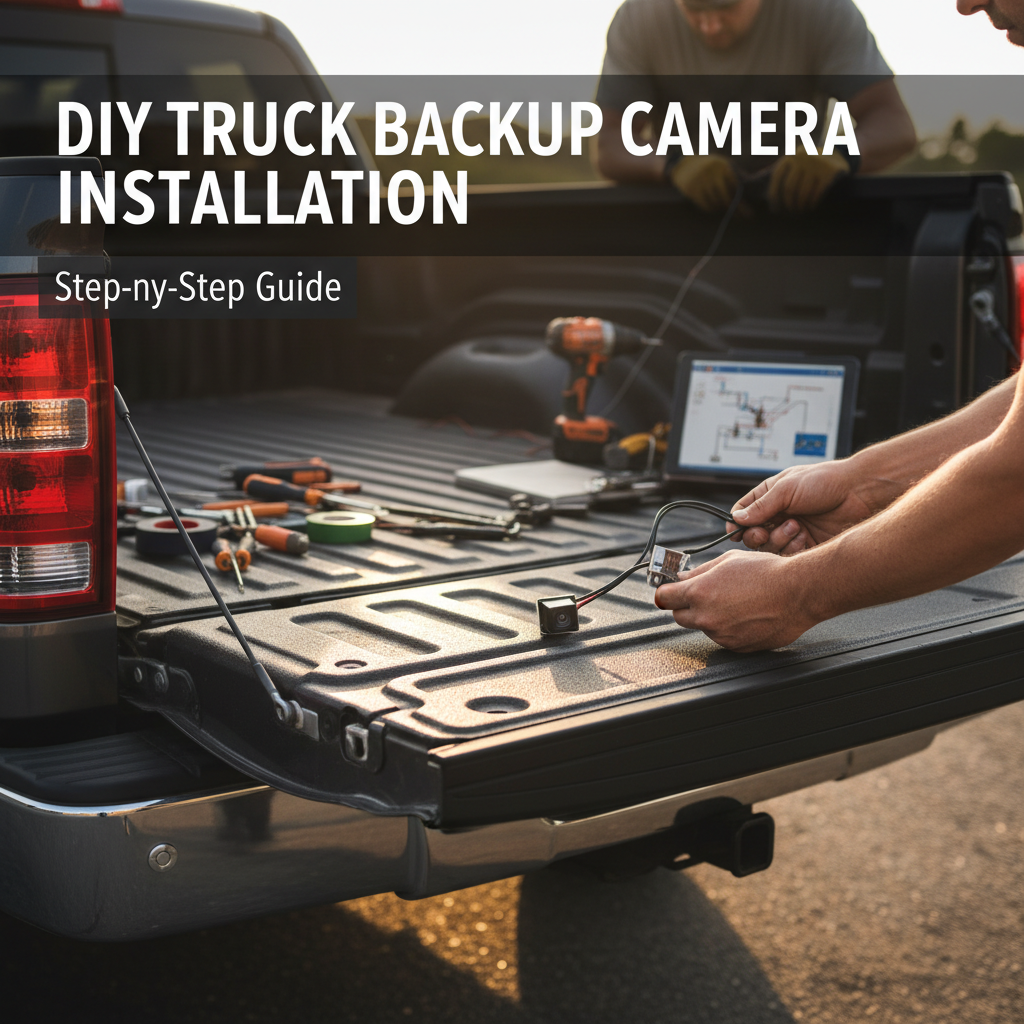 how to install a backup camera in a truck?