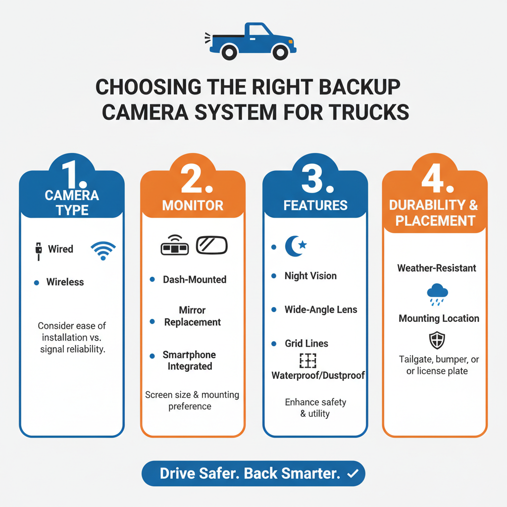 Choosing the Right Backup Camera System to install a backup camera in a truck