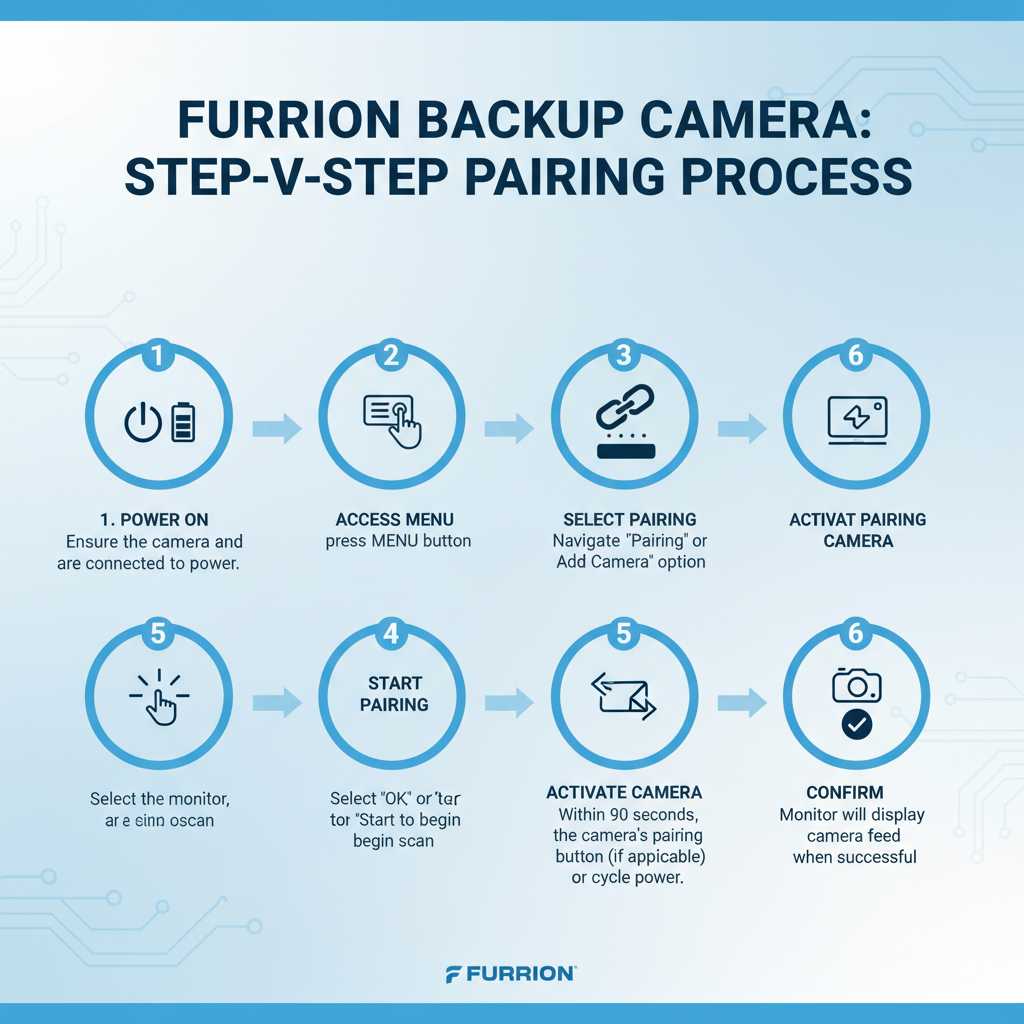 Step-by-Step Pairing Process to Pair Furrion Backup Camera