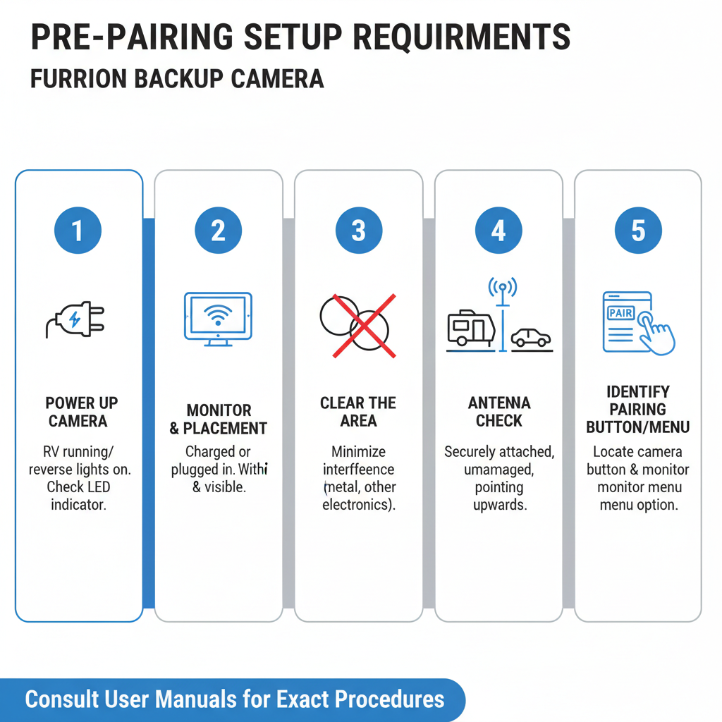 Pre-Pairing Setup Requirements to Pair Furrion Backup Camera