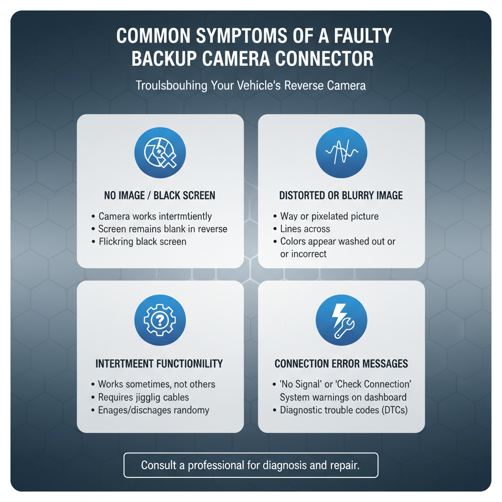 Common Symptoms of a Bad Backup Camera Connector