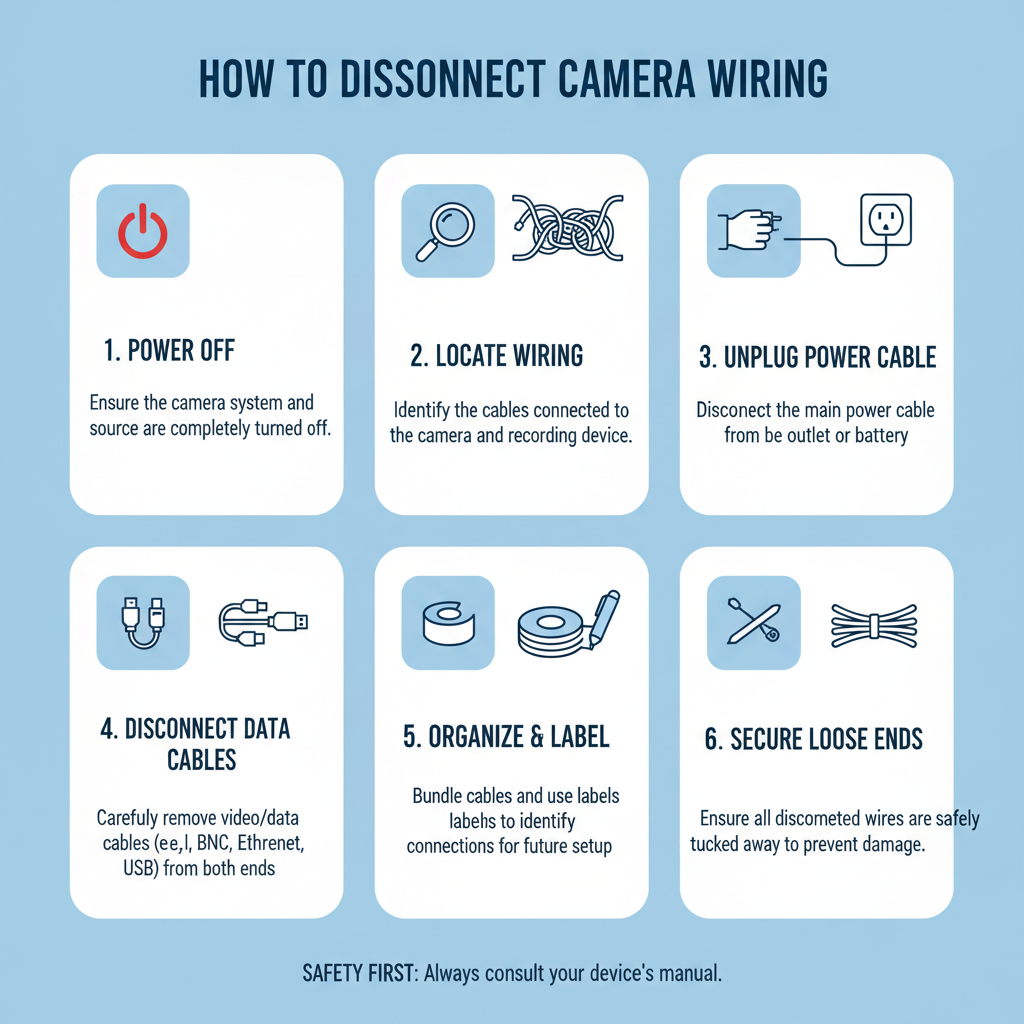 How to Disconnect the Camera Wiring
