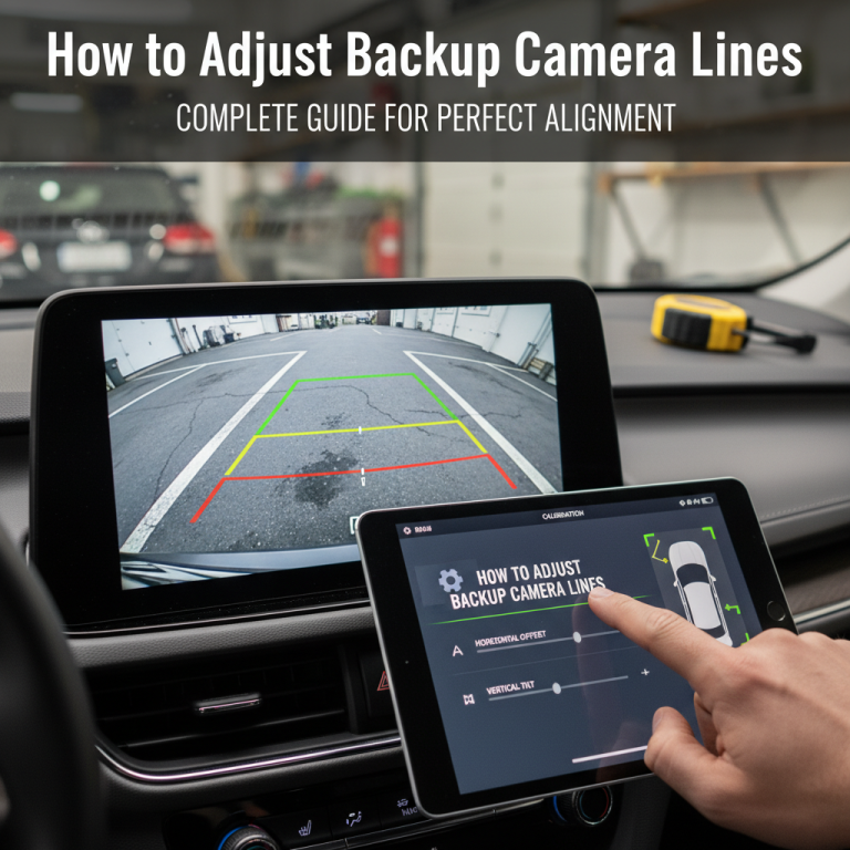 How To Adjust Backup Camera Lines For Perfect Alignment