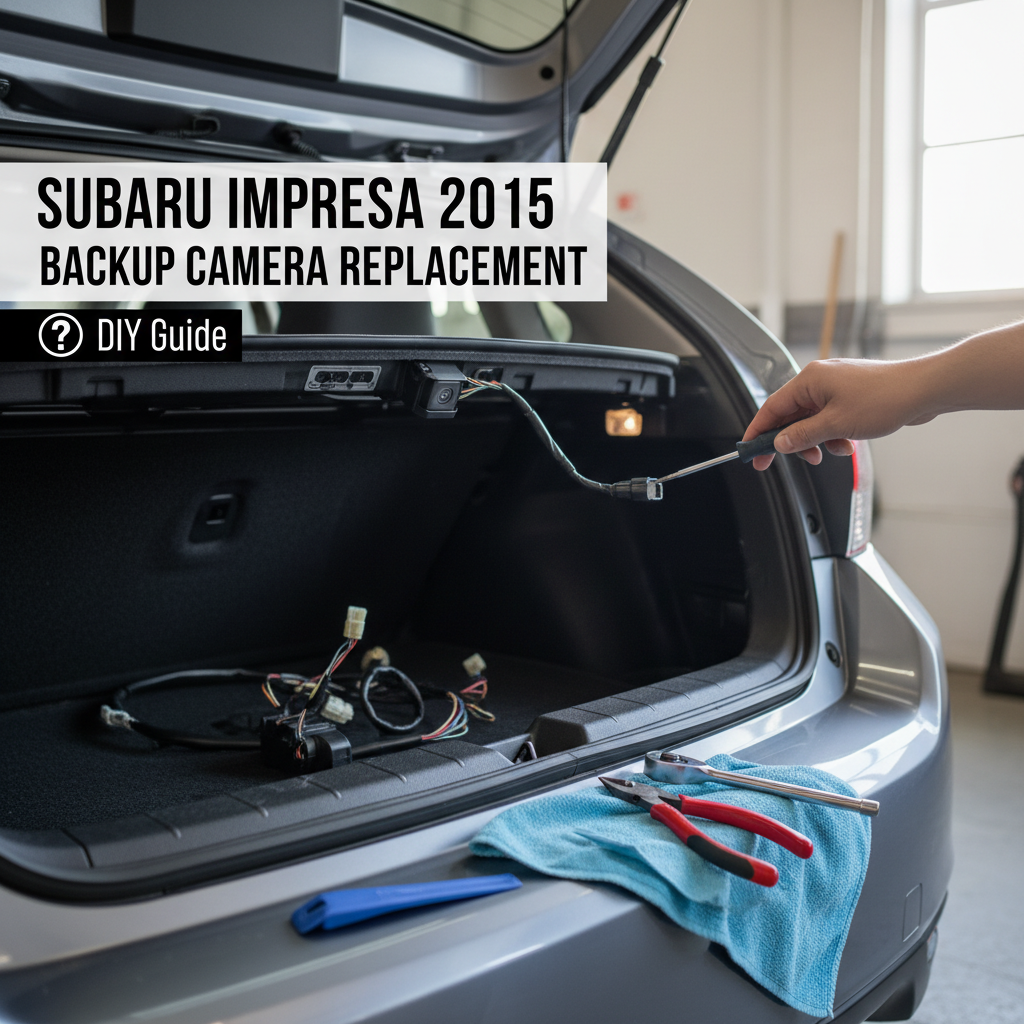 how to replace factory backup camera subaru impreza 2015?