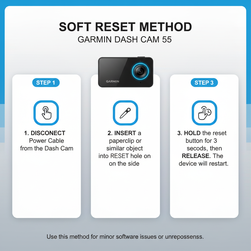 Soft Reset Method of Garmin Dash Cam 55