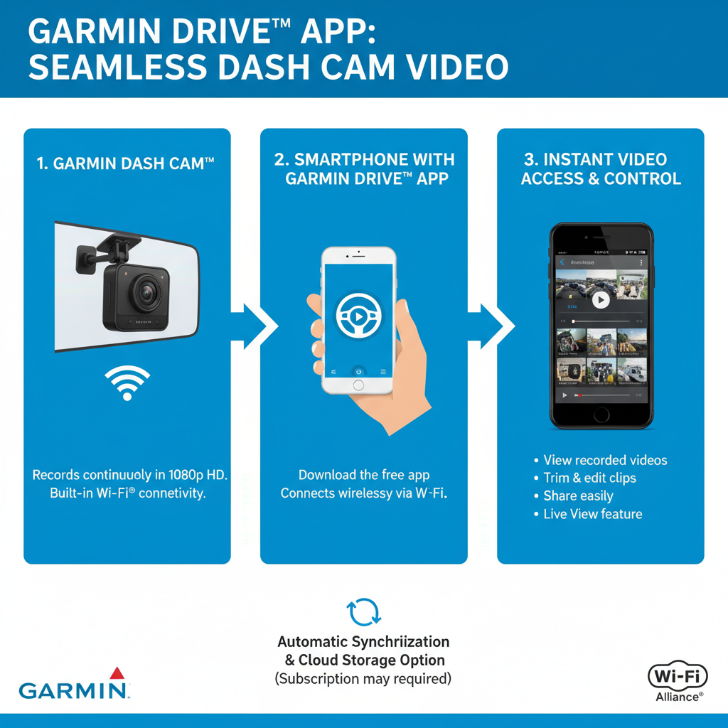 Garmin Drive App Integration to View Garmin Dash Cam Video